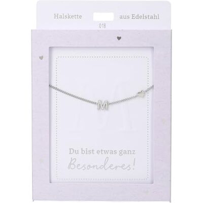 Depesche Collana da donna con ciondolo a forma di cuore, argento o oro, regolabile in 42-47 cm, in diverse varianti con simboli, lettere o segno zodiacale, Filigran, Acciaio inossidabile, Nessuna Depesche Collana da donna con ciondolo a forma di cuore, argento o oro, regolabile in 42-47 cm, in diverse varianti con simboli, lettere o segno zodiacale, Filigran, Acciaio inossidabile, Nessuna