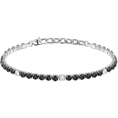 Sector Bracciale Uomo in Acciaio, Zirconi, Smalto, Collezione Tennis, Tennis SANN50 Sector Bracciale Uomo in Acciaio, Zirconi, Smalto, Collezione Tennis, Tennis SANN50