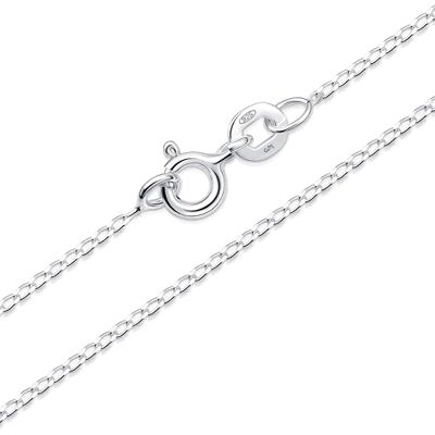 Amberta Catenina Argento 925 per Donna Uomo Collanina Sottilissima Semplice & Elegante Girocollo Maglia Fine Veneziana Quadrata Piccola 40/45/50/55/60 cm Amberta Catenina Argento 925 per Donna Uomo Collanina Sottilissima Semplice & Elegante Girocollo Maglia Fine Veneziana Quadrata Piccola 40/45/50/55/60 cm