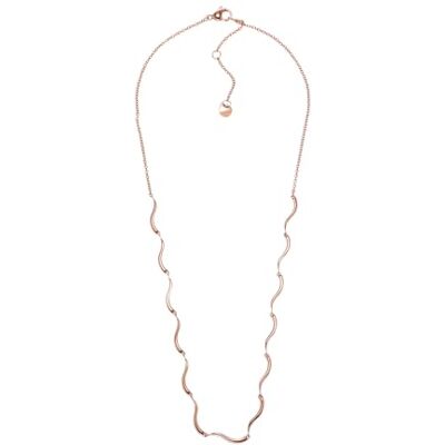 Skagen Donna, Collana a catena in acciaio inossidabile Wave, Oro Rosa (Rose Gold) Skagen Donna, Collana a catena in acciaio inossidabile Wave, Oro Rosa (Rose Gold)