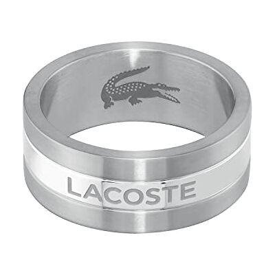 Lacoste Anello da uomo Collezione ADVENTURER in acciaio inossidabile, disponibile in Argento, 62 Lacoste Anello da uomo Collezione ADVENTURER in acciaio inossidabile, disponibile in Argento, 62