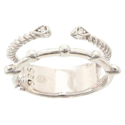 Brilio Silver Anello Charming Silver Ring with Zircons RI094W Circuit: 54mm Marca Brilio Silver Anello Charming Silver Ring with Zircons RI094W Circuit: 54mm Marca