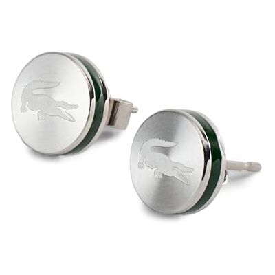 Lacoste Orecchini a perno da uomo Collezione BASELINE disponibile in Silver Taglia unica Lacoste Orecchini a perno da uomo Collezione BASELINE disponibile in Silver Taglia unica