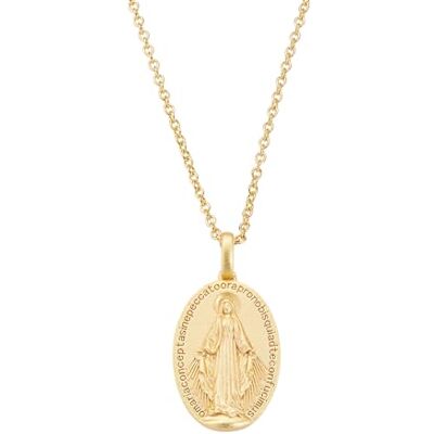 Amen. Gioielli, Collana con Medaglia Miracolosa, Collana Donna Argento 925 Dorata, Regalo Donna Amen. Gioielli, Collana con Medaglia Miracolosa, Collana Donna Argento 925 Dorata, Regalo Donna
