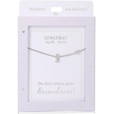 Depesche Collana da donna con ciondolo a forma di cuore, argento o oro, regolabile in 42-47 cm, in diverse varianti con simboli, lettere o segno zodiacale, Filigran, Acciaio inossidabile, Nessuna Depesche Collana da donna con ciondolo a forma di cuore, argento o oro, regolabile in 42-47 cm, in diverse varianti con simboli, lettere o segno zodiacale, Filigran, Acciaio inossidabile, Nessuna