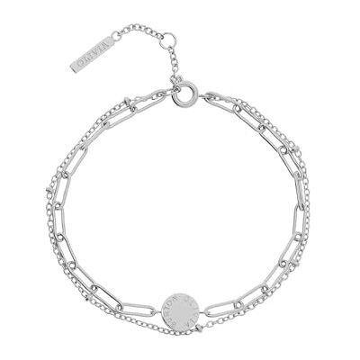 Burton Braccialetto a catena da donna Collezione ILLUSION in Acciaio Inossidabile, Silver Burton Braccialetto a catena da donna Collezione ILLUSION in Acciaio Inossidabile, Silver
