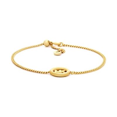 Michael Kors Bracciale donna della collezione Premium. Gioiello in brass di colore oro con finitura lucida e cristalli. Misure: lunghezza 220mm, larghezza 13.3mm. La referenza è MKJ8576710 Michael Kors Bracciale donna della collezione Premium. Gioiello in brass di colore oro con finitura lucida e cristalli. Misure: lunghezza 220mm, larghezza 13.3mm. La referenza è MKJ8576710