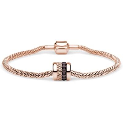BERING Bracciale da donna in oro rosa lucido – Arctic Symphony Collection con acciaio inossidabile – BERING Bracciale da donna in oro rosa lucido – Arctic Symphony Collection con acciaio inossidabile –