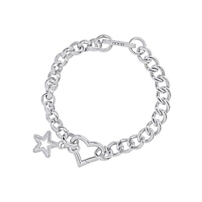 iXXXi Connect Bracciale composito Monique Argento 18cm, 18cm, Acciaio inossidabile, Nessuna pietra preziosa iXXXi Connect Bracciale composito Monique Argento 18cm, 18cm, Acciaio inossidabile, Nessuna pietra preziosa