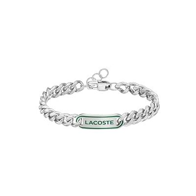 Lacoste Braccialetto a Catena da Uomo Collezione DISTRICT in Acciaio Inossidabile Disponibile in versione Oro o Argento Lacoste Braccialetto a Catena da Uomo Collezione DISTRICT in Acciaio Inossidabile Disponibile in versione Oro o Argento
