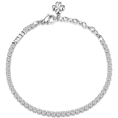 Brosway Bracciale Donna in Acciaio Bracciale con Cubic Zirconia e Simbolo Quadrifoglio Collezione Desideri Brosway Bracciale Donna in Acciaio Bracciale con Cubic Zirconia e Simbolo Quadrifoglio Collezione Desideri