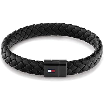 Tommy Hilfiger Jewelry Braccialetto da Uomo in Pelle Colore Disponibile in Nero o Marrone Tommy Hilfiger Jewelry Braccialetto da Uomo in Pelle Colore Disponibile in Nero o Marrone