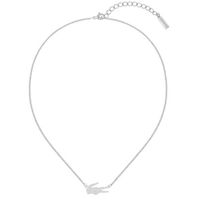Lacoste Collana da donna Collezione CROCODILE Silver Taglia unica Lacoste Collana da donna Collezione CROCODILE Silver Taglia unica