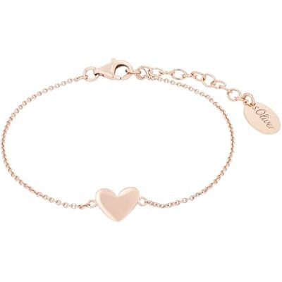 s.Oliver Bracciale in argento sterling 925/acciaio inossidabile per donna, bracciale, cuore, fornito in confezione regalo per gioielli s.Oliver Bracciale in argento sterling 925/acciaio inossidabile per donna, bracciale, cuore, fornito in confezione regalo per gioielli