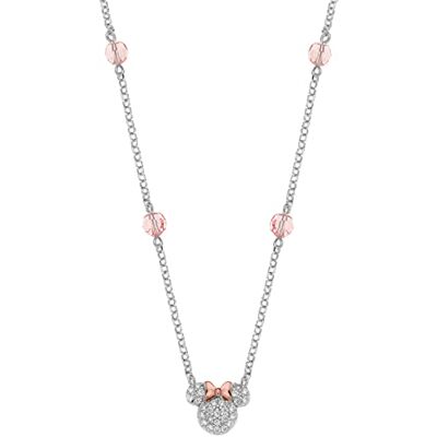 Disney Collana Minnie e Mickey per Bambina in Argento 925 e Zirconi, Gioielli Disney Collana Minnie e Mickey per Bambina in Argento 925 e Zirconi, Gioielli