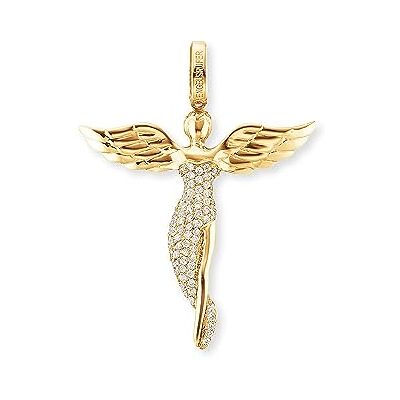 Engelsrufer Engel ciondolo per donna Gold Plated Zirconia bianco argento 925-Sterling misura 26 mm (1,02") Engelsrufer Engel ciondolo per donna Gold Plated Zirconia bianco argento 925-Sterling misura 26 mm (1,02")
