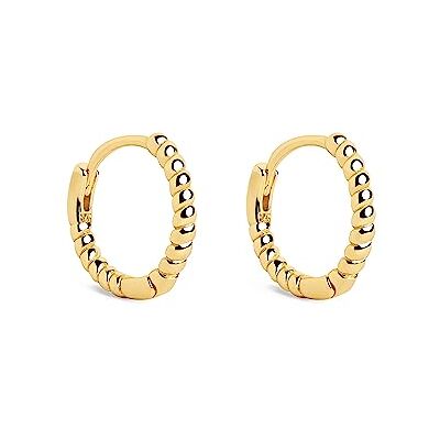 SINGULARU Orecchini Cerchio Twist. Argento 925 con Finitura in Bagno d'Oro 8 Kt. Chiusura Congo. Gioielli per Donna SINGULARU Orecchini Cerchio Twist. Argento 925 con Finitura in Bagno d'Oro 8 Kt. Chiusura Congo. Gioielli per Donna