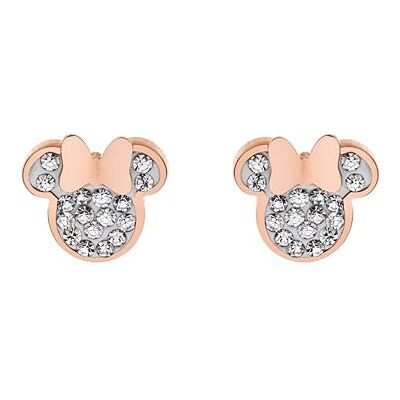 Disney Orecchini Minnie, Acciaio Inossidabile con Zirconi per Bambini e Bambine, Gioielli Disney Orecchini Minnie, Acciaio Inossidabile con Zirconi per Bambini e Bambine, Gioielli