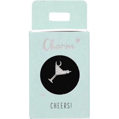 Depesche -Lettere Charm Cocktail in Vetro, Pendente Argentato per collane, bracciali e Orecchini, Ideale Come Piccolo Regalo, Multicolore, Normal Depesche -Lettere Charm Cocktail in Vetro, Pendente Argentato per collane, bracciali e Orecchini, Ideale Come Piccolo Regalo, Multicolore, Normal