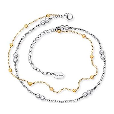 Engelsrufer Cavigliera donna con perle o zirconia, in argento Sterling 925 rodiato o in acciaio inossidabile, lunghezza regolabile, priva di nichel, adatta per chi soffre di allergie Engelsrufer Cavigliera donna con perle o zirconia, in argento Sterling 925 rodiato o in acciaio inossidabile, lunghezza regolabile, priva di nichel, adatta per chi soffre di allergie