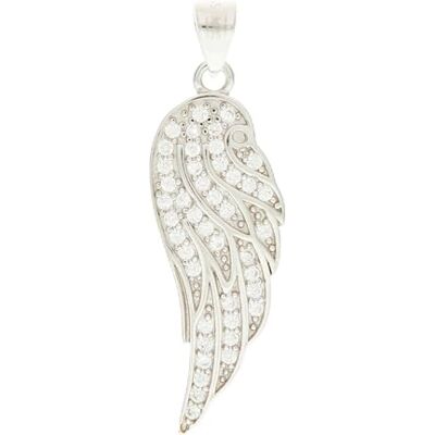 Beneto Ornamento Silver Pendant with Zircons Angel Wing TAGH223 Marca Beneto Ornamento Silver Pendant with Zircons Angel Wing TAGH223 Marca