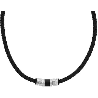 TOM TAILOR Collana da Uomo in Acciaio inox Nero Ciondolo ad Elementi Metallici TT-N0024 TOM TAILOR Collana da Uomo in Acciaio inox Nero Ciondolo ad Elementi Metallici TT-N0024