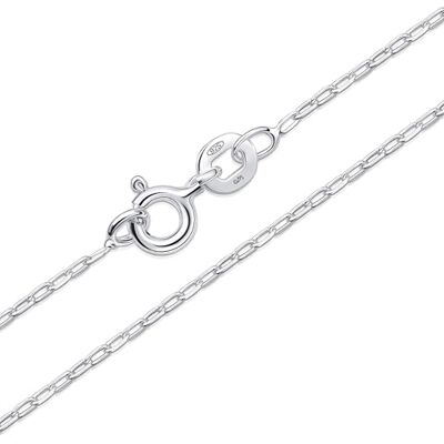 Amberta Catenina Argento 925 per Donna Uomo Collanina Sottilissima Semplice & Elegante Girocollo Maglia Fine Veneziana Quadrata Piccola 40/45/50/55/60 cm Amberta Catenina Argento 925 per Donna Uomo Collanina Sottilissima Semplice & Elegante Girocollo Maglia Fine Veneziana Quadrata Piccola 40/45/50/55/60 cm