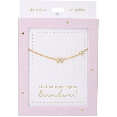 Depesche Collana da donna con ciondolo a forma di cuore, argento o oro, regolabile in 42-47 cm, in diverse varianti con simboli, lettere o segno zodiacale, Filigran, Acciaio inossidabile, Nessuna Depesche Collana da donna con ciondolo a forma di cuore, argento o oro, regolabile in 42-47 cm, in diverse varianti con simboli, lettere o segno zodiacale, Filigran, Acciaio inossidabile, Nessuna