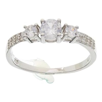 Beneto Anello Silver Ring with Crystals AGG197 Circuito: 56 mm Marca, Estándar, Metallo Non prezioso, Nessuna Pietra preziosa Beneto Anello Silver Ring with Crystals AGG197 Circuito: 56 mm Marca, Estándar, Metallo Non prezioso, Nessuna Pietra preziosa