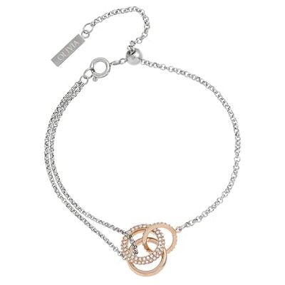 Burton Braccialetto e Collana da donna Collezione CRYSTAL in acciaio inossidabile e decorato con cristalli, Bracelet Burton Braccialetto e Collana da donna Collezione CRYSTAL in acciaio inossidabile e decorato con cristalli, Bracelet