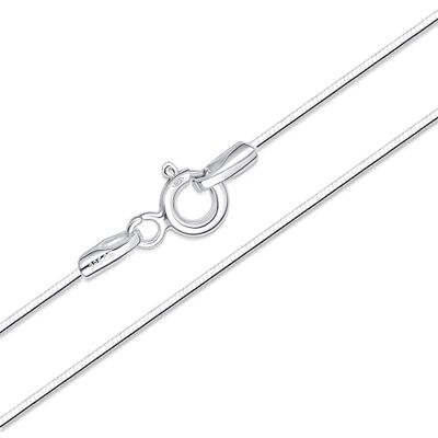 Amberta Catenina Argento 925 per Donna Uomo Collanina Sottilissima Semplice & Elegante Girocollo Maglia Fine Veneziana Quadrata Piccola 40/45/50/55/60 cm Amberta Catenina Argento 925 per Donna Uomo Collanina Sottilissima Semplice & Elegante Girocollo Maglia Fine Veneziana Quadrata Piccola 40/45/50/55/60 cm