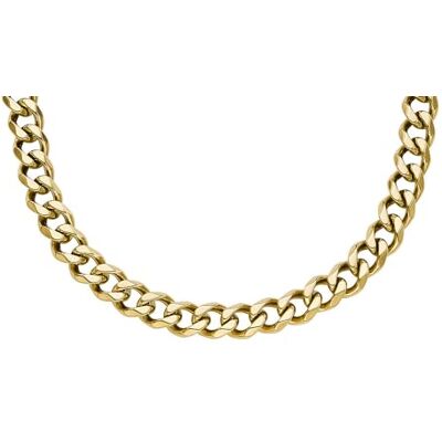 Fossil Collana da Uomo, Catena in Acciaio Inossidabile, D'oro, Oro Giallo Fossil Collana da Uomo, Catena in Acciaio Inossidabile, D'oro, Oro Giallo