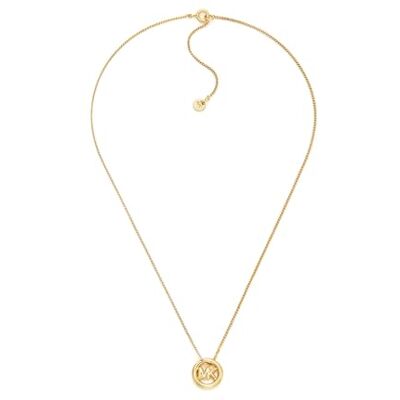 Michael Kors collana con pendente da Donna in ottone con chiusura ad anello a molla,Oro al miele Michael Kors collana con pendente da Donna in ottone con chiusura ad anello a molla,Oro al miele