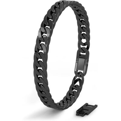 SERASAR Bracciale da Uomo in Acciaio Inox Premium Acciaio Chirurgico 316L Impermeabile Chiusura Sicura Tre Colori Scatola Portagioie Inclusa SERASAR Bracciale da Uomo in Acciaio Inox Premium Acciaio Chirurgico 316L Impermeabile Chiusura Sicura Tre Colori Scatola Portagioie Inclusa
