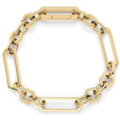Burton Bracciale a Maglie da Donna Collezione HEX LINK in Oro Giallo Burton Bracciale a Maglie da Donna Collezione HEX LINK in Oro Giallo