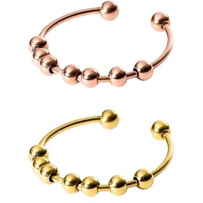 Purelei ® Anello Shade Anxiety – Anello da donna impermeabile in acciaio inox durevole – Anelli regolabili dalla taglia 50 alla 66 – Bigiotteria per il tuo look personalizzato Purelei ® Anello Shade Anxiety – Anello da donna impermeabile in acciaio inox durevole – Anelli regolabili dalla taglia 50 alla 66 – Bigiotteria per il tuo look personalizzato