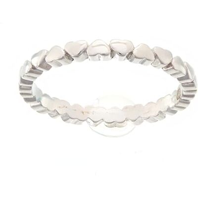 Beneto Anello Silver Ring with Hearts AGG344 Circuito: 56 mm Marca, Estándar, Metallo Non prezioso, Nessuna Pietra preziosa Beneto Anello Silver Ring with Hearts AGG344 Circuito: 56 mm Marca, Estándar, Metallo Non prezioso, Nessuna Pietra preziosa