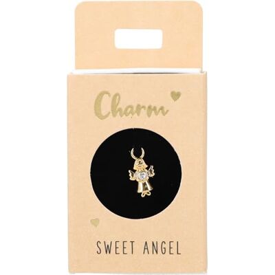 Depesche -Lettere Charm Angelo, Ciondolo Placcato Oro per collane, bracciali e Orecchini, Ideale Come Piccolo Regalo, Multicolore, Normal Depesche -Lettere Charm Angelo, Ciondolo Placcato Oro per collane, bracciali e Orecchini, Ideale Come Piccolo Regalo, Multicolore, Normal