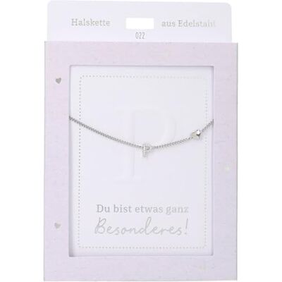 Depesche Collana da donna con ciondolo a forma di cuore, argento o oro, regolabile in 42-47 cm, in diverse varianti con simboli, lettere o segno zodiacale, Filigran, Acciaio inossidabile, Nessuna Depesche Collana da donna con ciondolo a forma di cuore, argento o oro, regolabile in 42-47 cm, in diverse varianti con simboli, lettere o segno zodiacale, Filigran, Acciaio inossidabile, Nessuna