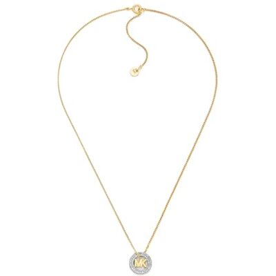 Michael Kors collana con pendente da Donna in ottone con chiusura ad anello a molla,Oro all'arancia Michael Kors collana con pendente da Donna in ottone con chiusura ad anello a molla,Oro all'arancia