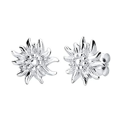 Elli Orecchini da donna Wiesn Oktoberfest in filigrana con stella alpina in argento sterling 925 Elli Orecchini da donna Wiesn Oktoberfest in filigrana con stella alpina in argento sterling 925