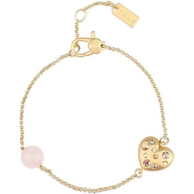 THUN Bracciale cuore con brillanti e perla rosa THUN Bracciale cuore con brillanti e perla rosa