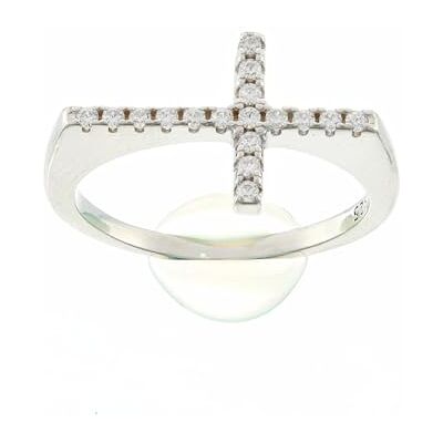 Brilio Silver Anello Shiny Women's Ring with Clear Zircons RI017W Circuito: 52 mm Marca Brilio Silver Anello Shiny Women's Ring with Clear Zircons RI017W Circuito: 52 mm Marca