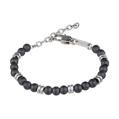 Breil , Collezione Artha, Bracciale Uomo, in Acciaio e pietre, con Proprietà Rilassanti e Pratica Chiusura a Moschettone, Lunghezza Regolabile 17-22 cm Breil , Collezione Artha, Bracciale Uomo, in Acciaio e pietre, con Proprietà Rilassanti e Pratica Chiusura a Moschettone, Lunghezza Regolabile 17-22 cm