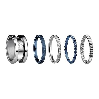 BERING Arctic Symphony Collection Anello da donna in acciaio inox, finitura lucida, color argento BERING Arctic Symphony Collection Anello da donna in acciaio inox, finitura lucida, color argento