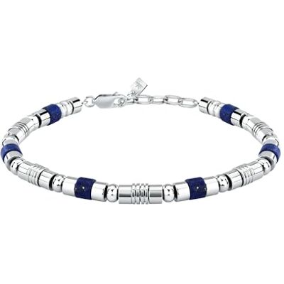 Morellato Bracciale Uomo in Acciaio, Lapislazzuli, Collezione PIETRE S1741 Morellato Bracciale Uomo in Acciaio, Lapislazzuli, Collezione PIETRE S1741