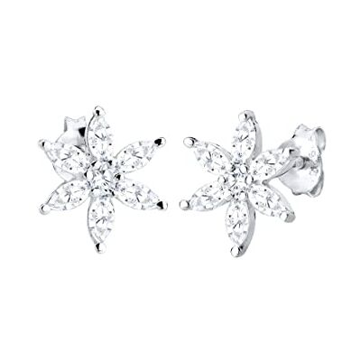 Elli Orecchini Orecchino a Perno da Donna Ragazza in Argento 925 con Zirconia Cubica Elli Orecchini Orecchino a Perno da Donna Ragazza in Argento 925 con Zirconia Cubica
