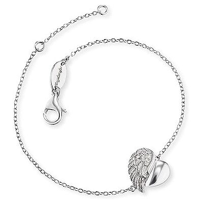 Engelsrufer Heartwing bracciale per donne Zirconia bianco argento sterlina 925 lunghezza 16cm (6,30") + 2 cm (0.79") Engelsrufer Heartwing bracciale per donne Zirconia bianco argento sterlina 925 lunghezza 16cm (6,30") + 2 cm (0.79")