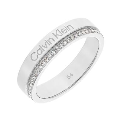 Calvin Klein Anello da Donna Collection MINIMAL LINEAR in Acciaio Inossidabile Impreziosito da Cristalli Disponibile in Argento, Oro o Oro Rosa Calvin Klein Anello da Donna Collection MINIMAL LINEAR in Acciaio Inossidabile Impreziosito da Cristalli Disponibile in Argento, Oro o Oro Rosa