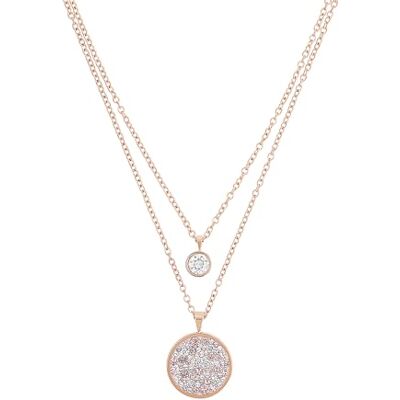 s.Oliver Collana con Ciondolo Collana da Donna in Acciaio Inossidabile, con cristallo, 40/45+3 cm, colore rosa, Fornita in confezione regalo per gioielli s.Oliver Collana con Ciondolo Collana da Donna in Acciaio Inossidabile, con cristallo, 40/45+3 cm, colore rosa, Fornita in confezione regalo per gioielli